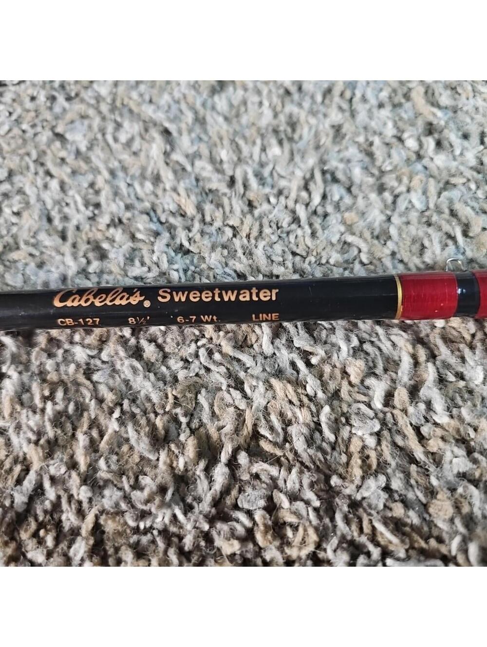 Cabela's Sweetwater Rod CB-127 8'6" 6-7 Wt Line Fly Fishing NOT COMPLETE